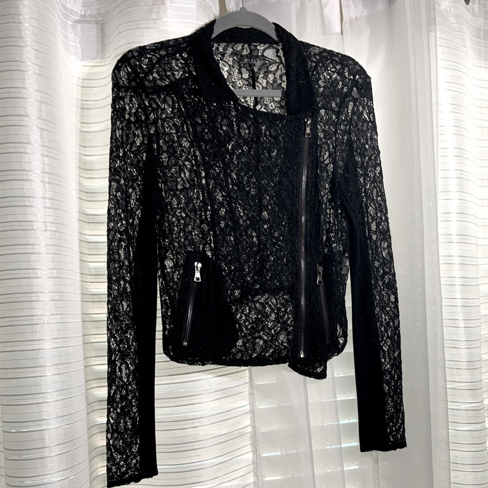 Guess Lace Jacket Moto Style